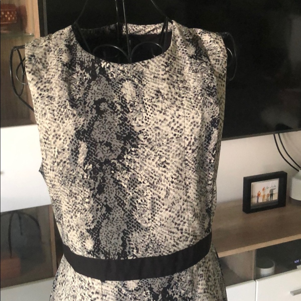 Black/Grey/White Animal Print Dress from Off Saks